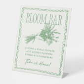 フレッシュオフザマーケットグリーンブライダルシャワー 台座サイン (正面)