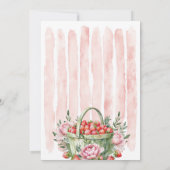 フレッシュオフザマーケットストロベリーブライダルシャワー 招待状 (裏面)