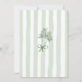 フレッシュオフザマーケットセージお洒落ブライダルシャワー 招待状 (裏面)