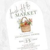 フレッシュオフザマーケットセージギンガムブライダルシャワー 招待状
