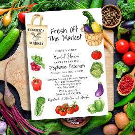 フレッシュオフザマーケットバスケットトートバッグブライダルシャワー 招待状