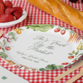 フレッシュオフザマーケットファーマーズマーケットブライダルシャワー ペーパープレート