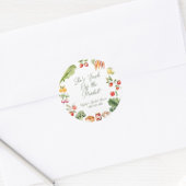 フレッシュオフザマーケットファーマーズマーケットブライダルシャワー ラウンドシール