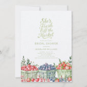 フレッシュオフザマーケットファーマーズマーケットブライダルシャワー 招待状 (正面)