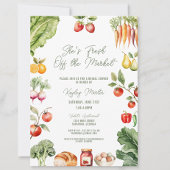 フレッシュオフザマーケットファーマーズマーケットブライダルシャワー 招待状