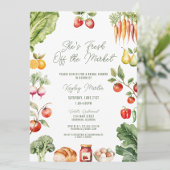 フレッシュオフザマーケットファーマーズマーケットブライダルシャワー 招待状