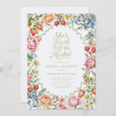 フレッシュオフザマーケットファーマーズマーケットブライダルシャワー 招待状 (正面/裏面)