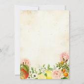 フレッシュオフザマーケットファーマーズマーケットブライダルシャワー 招待状 (裏面)