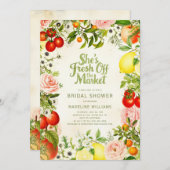 フレッシュオフザマーケットファーマーズマーケットブライダルシャワー 招待状 (正面/裏面)