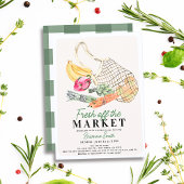 フレッシュオフザマーケットフランスのバッグブライダルシャワー 招待状