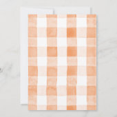 フレッシュオフザマーケットフランスのバッグ秋ブライダルシャワー 招待状 (裏面)