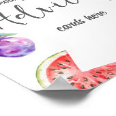 フレッシュオフザマーケットフルーツブライダルシャワーアドバイス ポスター (角)