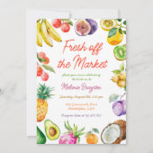 フレッシュオフザマーケットフルーツブライダルシャワー 招待状 (正面)