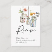 フレッシュオフザマーケットフローラジャーブライダルシャワー エンクロージャーカード (正面)