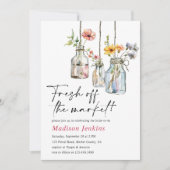 フレッシュオフザマーケットフローラジャーブライダルシャワー 招待状 (正面)