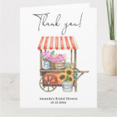 フレッシュオフザマーケットブライダルシャワーありがとう サンキューカード (正面)