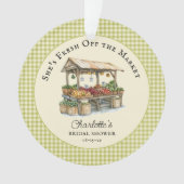 フレッシュオフザマーケットブライダルシャワーオーナメントギフト オーナメント (正面)
