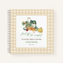 フレッシュオフザマーケットブライダルシャワーゲストブック