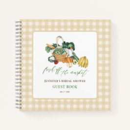 フレッシュオフザマーケットブライダルシャワーゲストブック ノートブック