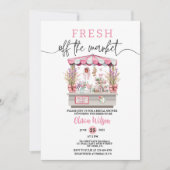 フレッシュオフザマーケットブライダルシャワーフローラシック 招待状 (正面)