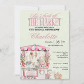 フレッシュオフザマーケットブライダルシャワーフローラシック 招待状 (正面)