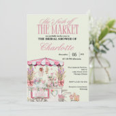 フレッシュオフザマーケットブライダルシャワーフローラシック 招待状 (スタンド正面)