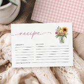 フレッシュオフザマーケットブライダルシャワーレシピ エンクロージャーカード