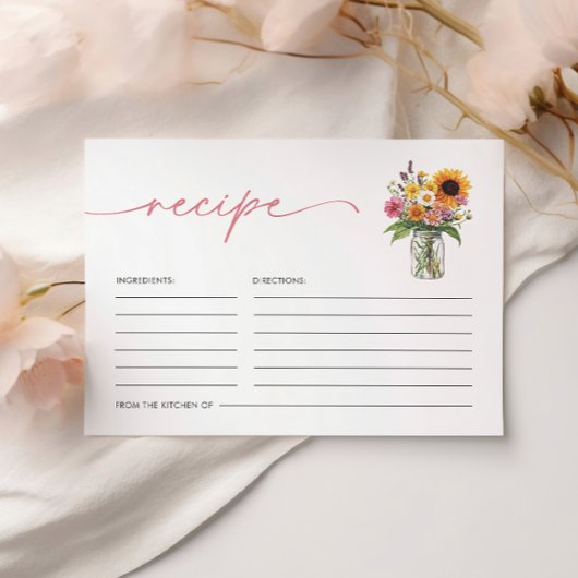フレッシュオフザマーケットブライダルシャワーレシピ エンクロージャーカード