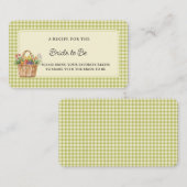 フレッシュオフザマーケットブライダルシャワーレシピ エンクロージャーカード (正面/裏面)