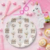 フレッシュオフザマーケットブーケブライダルシャワー ペーパープレート (パーティー)