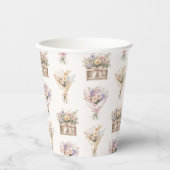 フレッシュオフザマーケットブーケブライダルシャワー 紙コップ (正面)