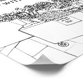 フレッシュオフザマーケットミモザバーブライダルシャワー標識 ポスター (角)