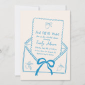 フレッシュオフザマーケットレモお洒落ンブライダルシャワー 招待状 (正面)