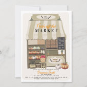 フレッシュオフザマーケット秋ストアフロントブライダルシャワー 招待状 (正面)
