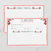 フレッシュオフザマーケット ブライダルシャワーレシピ エンクロージャーカード (正面/裏面)