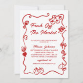 フレッシュオフザマーケット ブライダルシャワー 招待状 (正面)