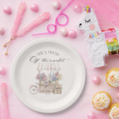 フレッシュオフザマーケットBohoフラワーカートブライダル ペーパープレート (パーティー)