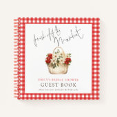 フレッシュオフマーケットギンガムブライダルシャワーゲストブック ノートブック (正面)