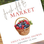 フレッシュオフマーケット水カラーベリーブライダルシャワー ワインラベル