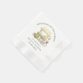 フレッシュオフ市場の夏の柑橘系ブライダルシャワー 縁ありカクテルナプキン (角)