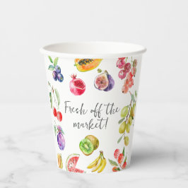 フレッシュオフ市場の果物ブライダルシャワー歓迎 紙コップ