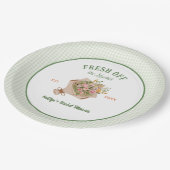 フレッシュオフ市場ファーマーズマーケットブライダルシャワー ペーパープレート (アングル)