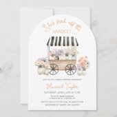 フレッシュオフ市場フラワーカートブライダルシャワー 招待状 (正面)