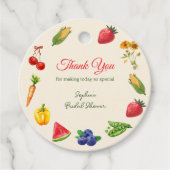 フレッシュオフ市場ブライダルシャワーありがとう フェイバータグ (正面)