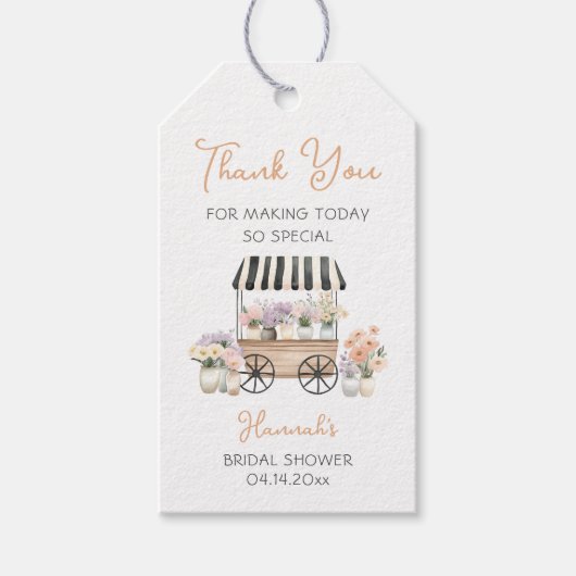 フレッシュオフ市場ブライダルシャワーメッセージカード ギフトタグ (正面)