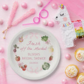 フレッシュオフ市場ブライダルシャワー紙プレート ペーパープレート (パーティー)