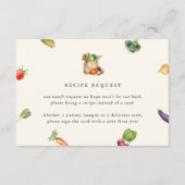 フレッシュオフ市場レシピカードブライダルシャワー エンクロージャーカード (正面)
