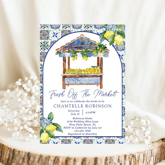 フレッシュオフ市場レモイタリアンンブライダルシャワー 招待状