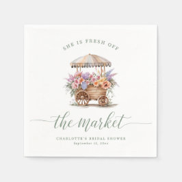 フレッシュオフ・ザ・マーケットフローラブライダルシャワー スタンダードカクテルナプキン
