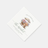フレッシュオフ・ザ・マーケットフローラブライダルシャワー スタンダードカクテルナプキン (角)